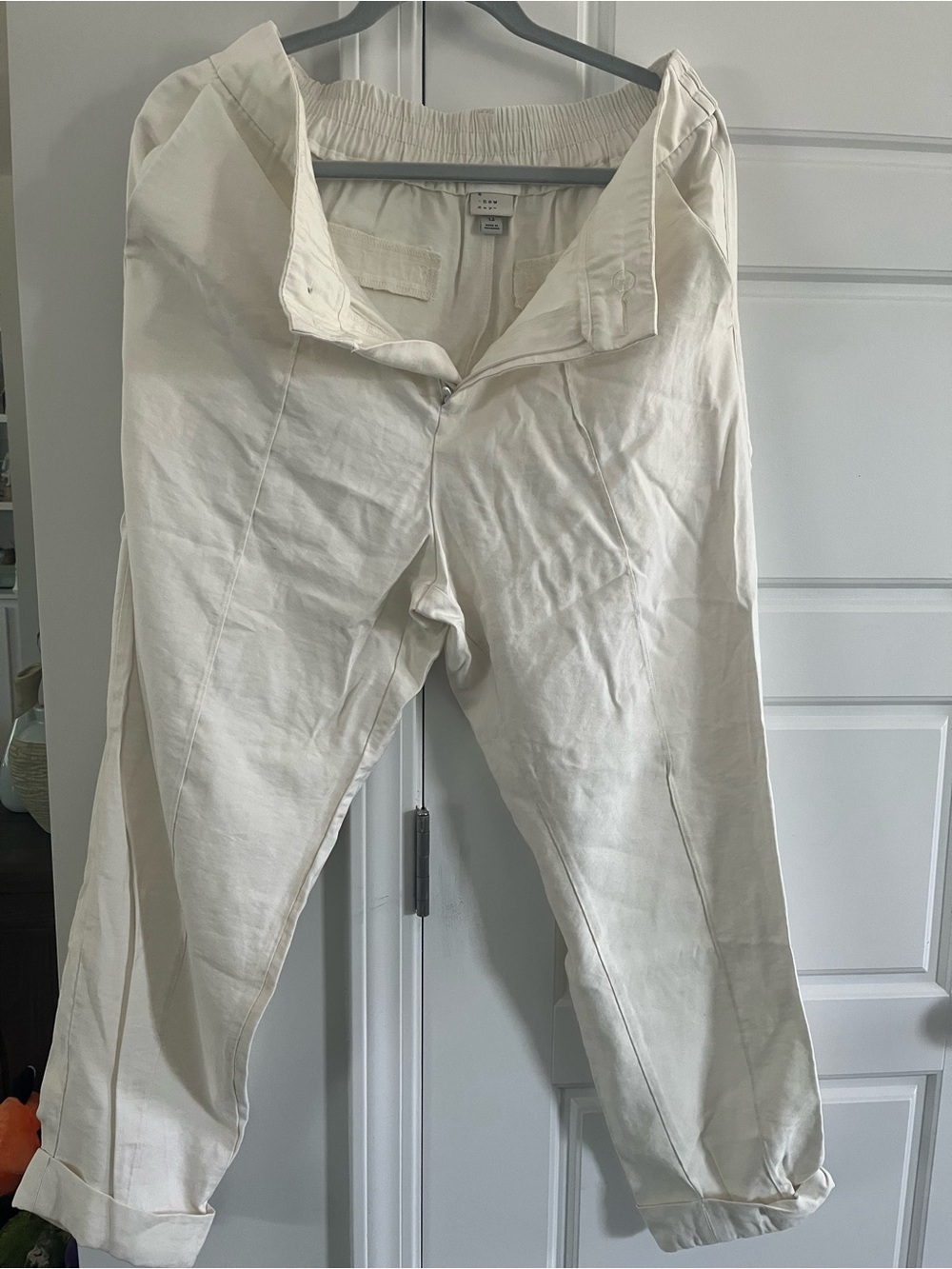 Women’s Cream Casual Trousers